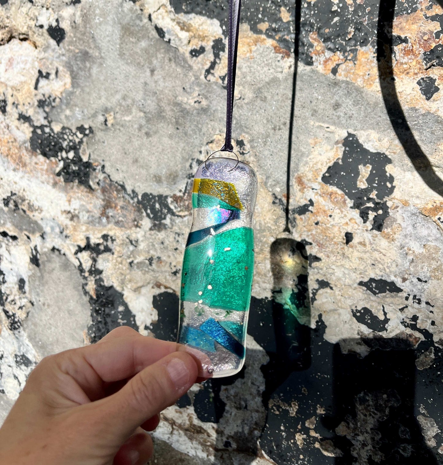 Olivine Mini Rock Pendant - no.1