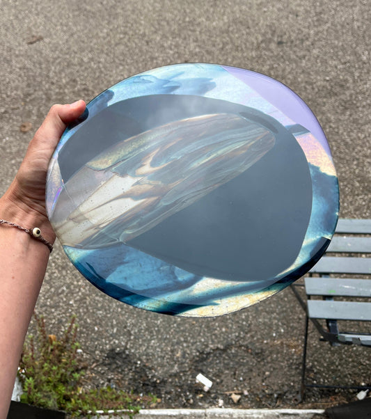 Kiln glass roundel by Bryony Lane